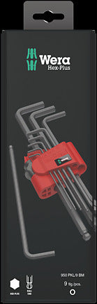 9-Piece Metric L-Key Set with Black Oxide Alloy Steel