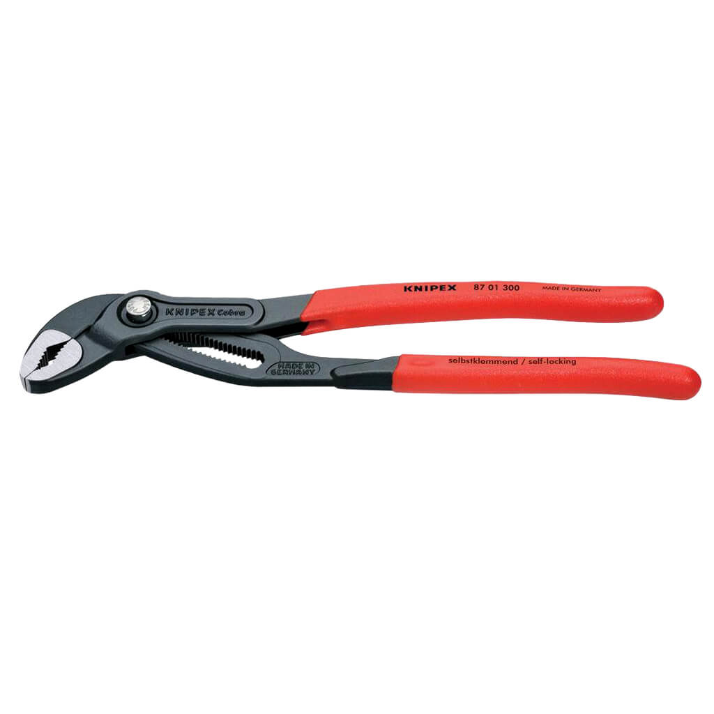 12 in. Self-Locking Cobra Water Pump Pliers with Push-Button Adjustment and Pinch Guard