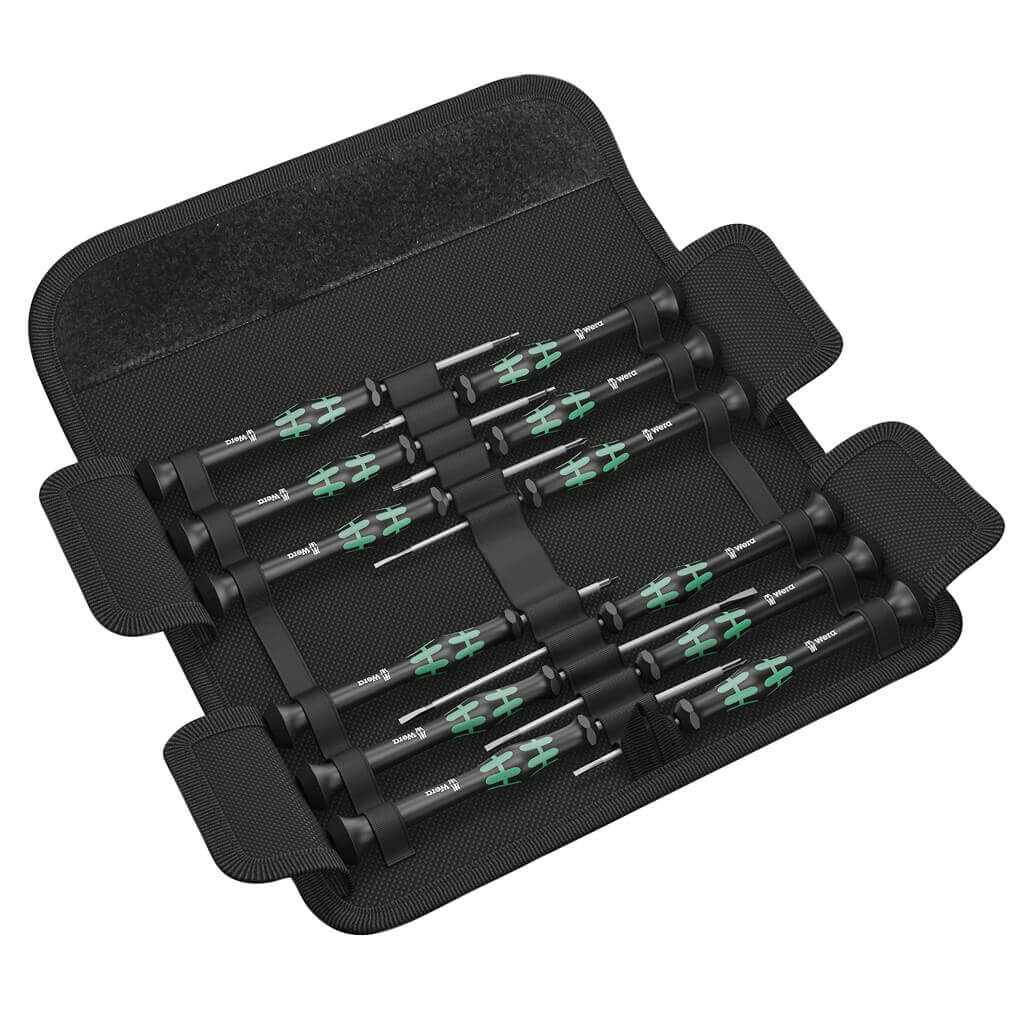 Electronic Applications Screwdriver Set 12-Piece with Slotted Phillips Hex Torx Tips