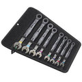 8-Piece Imperial Ratcheting Combination Wrench Set with Color-Coded Grip