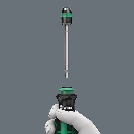 Slotted/Phillips Bitholding Screwdriver Set with Rapidaptor and Integrated Bit Storage