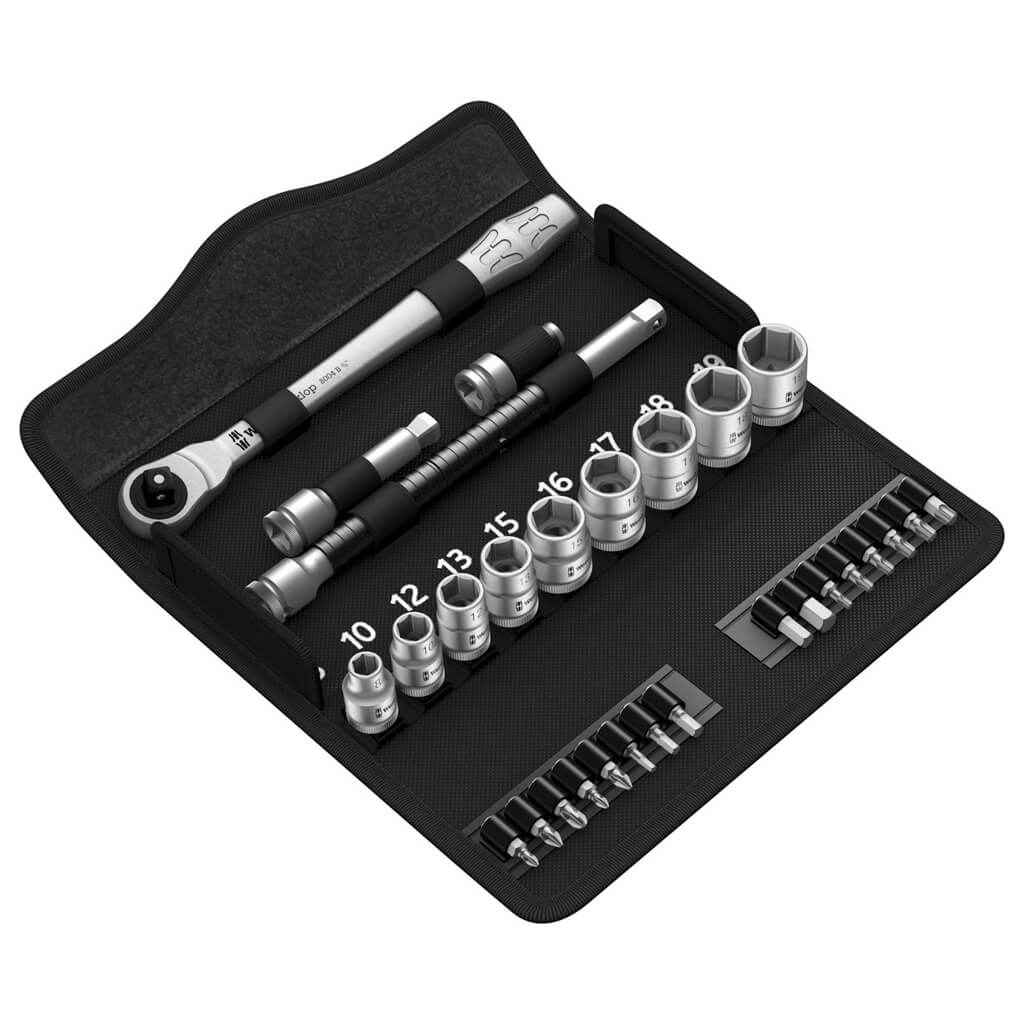 3/8 in. Drive Switch Lever Metric Metal Ratchet Set, 29-Piece