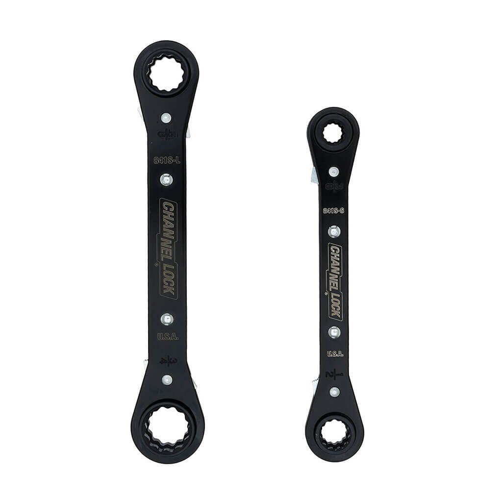 Imperial Ratcheting Combination Wrench Set SAE 2-Piece Heat-Treated