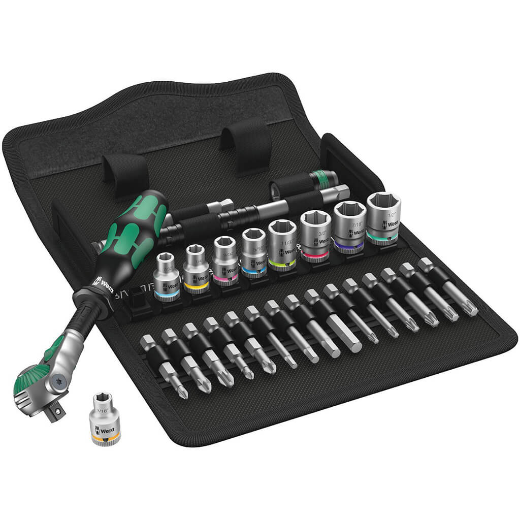 1/4 in. Drive Imperial Speed Ratchet Set with Sockets and Bits, 28-Piece