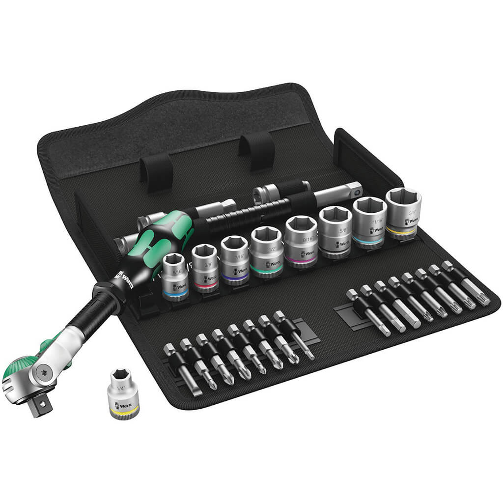 3/8 in. Drive Imperial Speed Ratchet Set, 29-Piece with Sockets, Bits and Extensions