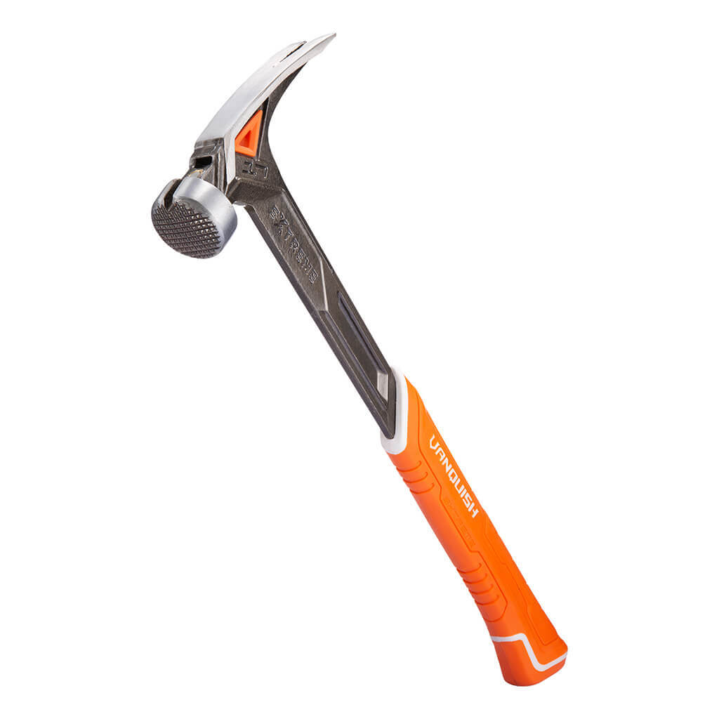 17 oz. Milled Face Framing Hammer with Magnetic Nail Starter and Rubber Grip