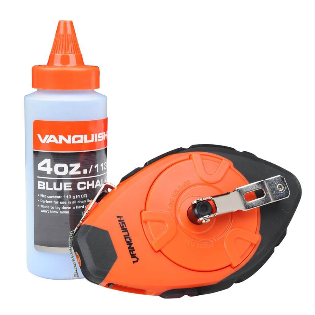100 ft. Speed Aluminum Chalk Line Set with 4 oz. Blue Chalk Refill