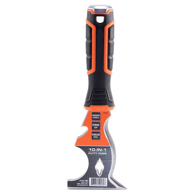 Couteau à mastic 10-en-1 en acier inoxydable avec manche ergonomique
