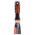 2 in. Stainless Steel Putty Knife with Ergonomic Handle and Hammer End