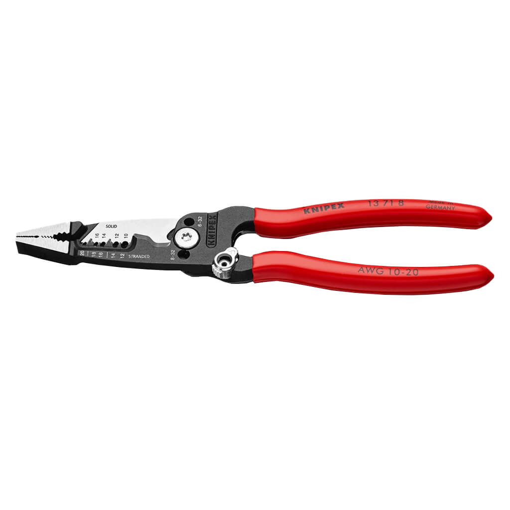 8 in. Forged Wire Stripper Multi-Function Electrical Pliers AWG 10-20