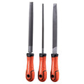 8 in. High-Carbon Steel File Set 3-Piece Round Mill and Half Round