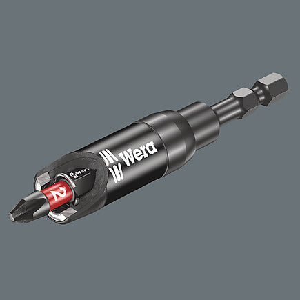 Bit Holder with Retaining Ring and Ring Magnet for Impact Drivers