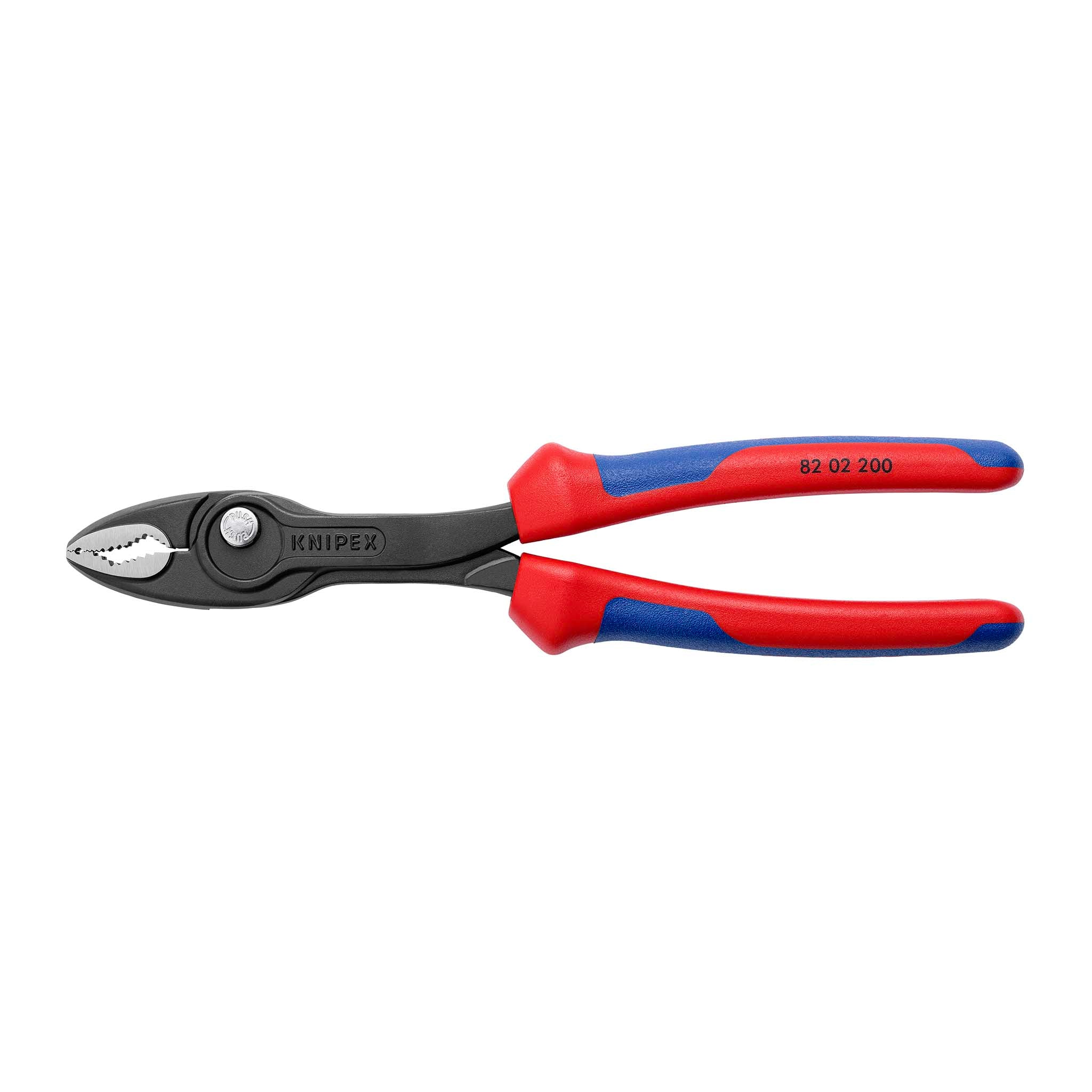 8-Inch TwinGrip Slip Joint Pliers with Push-Button Adjustment and Pinch Guard