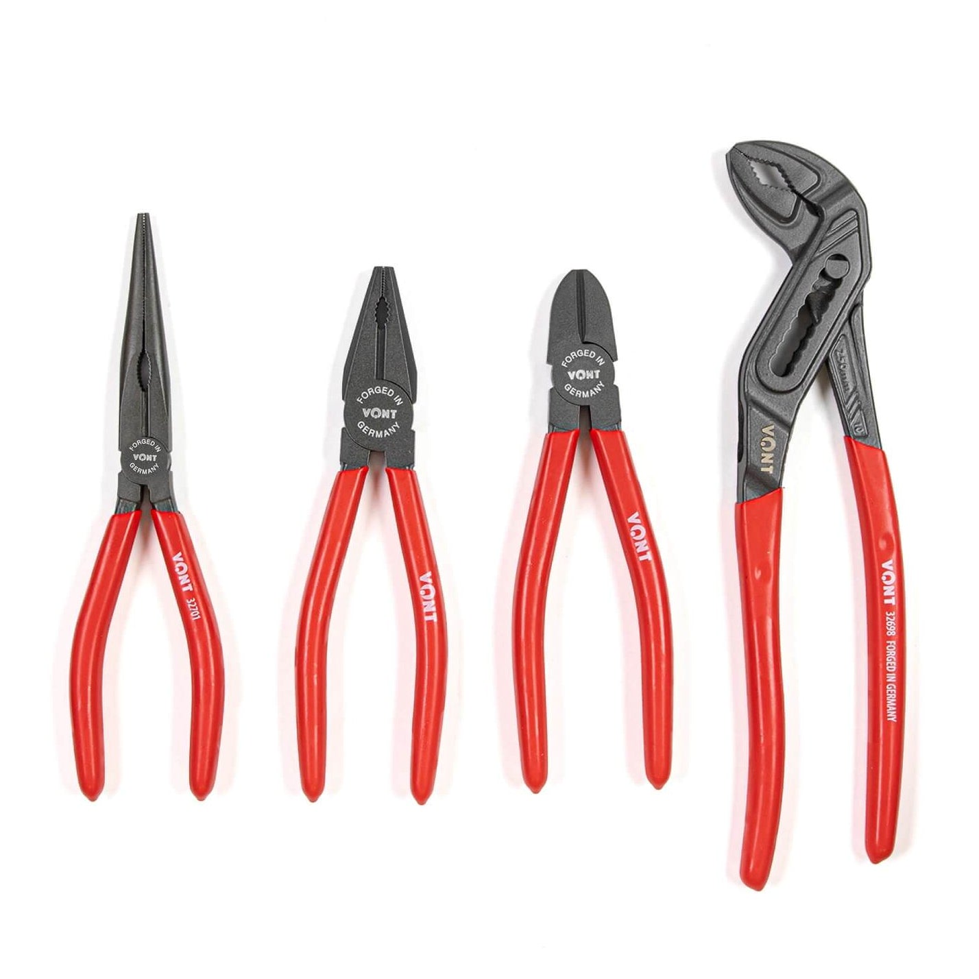 Pliers and Cutters Set 4-Piece Heavy Duty Hand Tool Kit