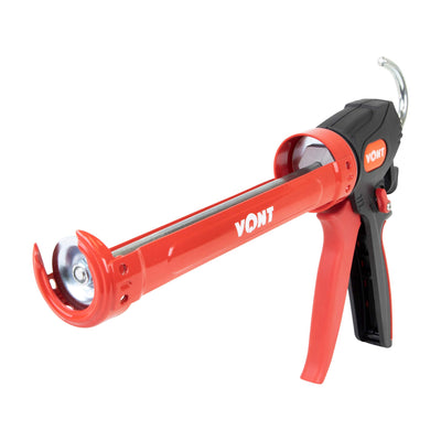 Switchable 12:1 and 24:1 Thrust Single Cartridge Manual Caulking Sealant Gun