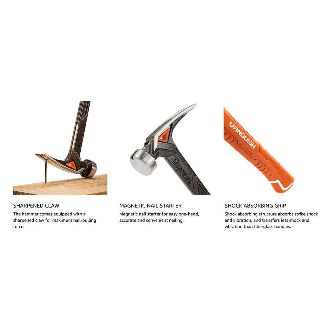14 oz. Smooth Face Titanium Hammer with Anti-Vibration Grip