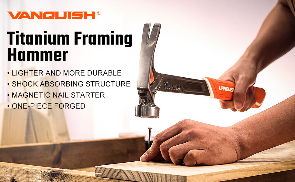 14 oz. Smooth Face Titanium Hammer with Anti-Vibration Grip