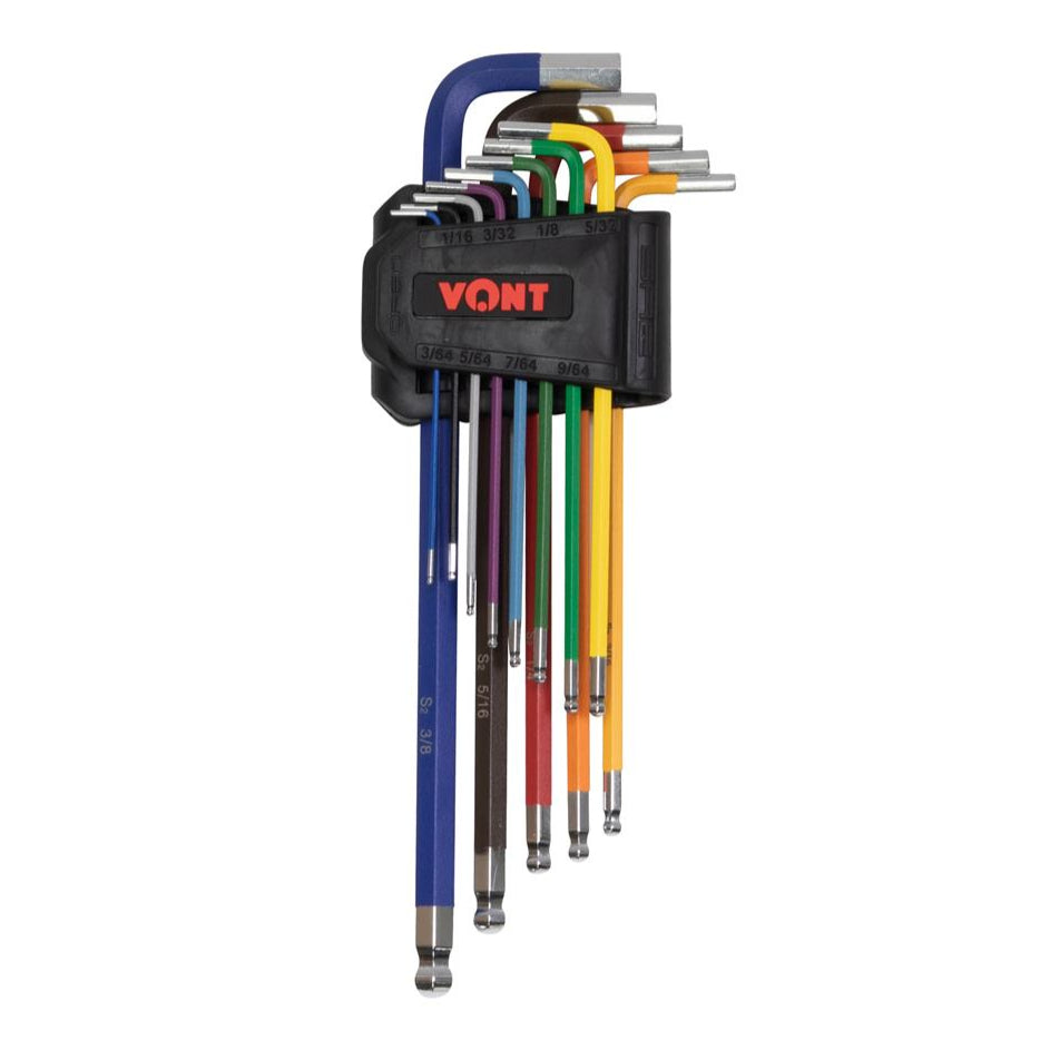 Imperial Colour Coded Ball End Hex Key Set, 13-Piece