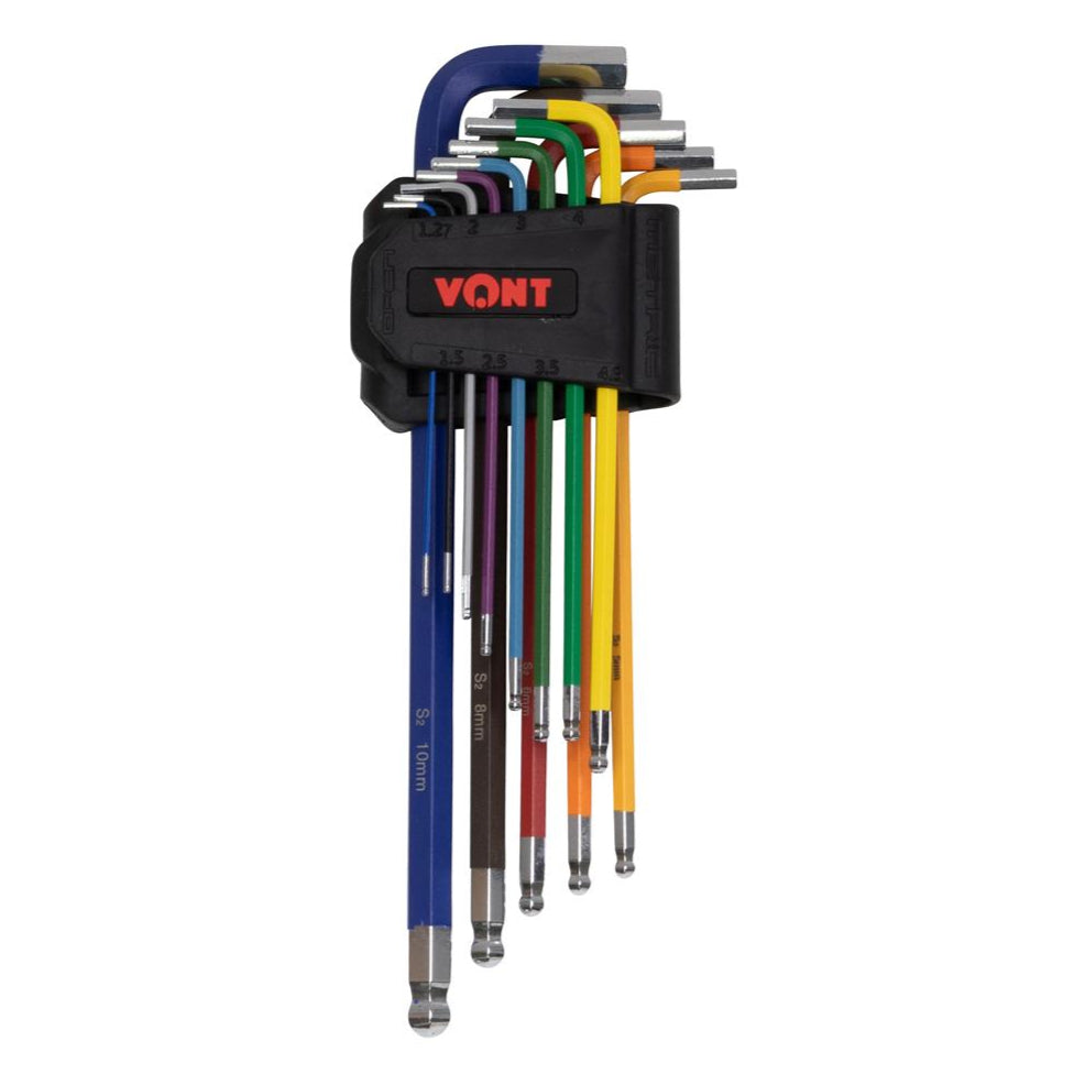 Metric Colour Coded Ball End Hex Key Set (13-Pieces)