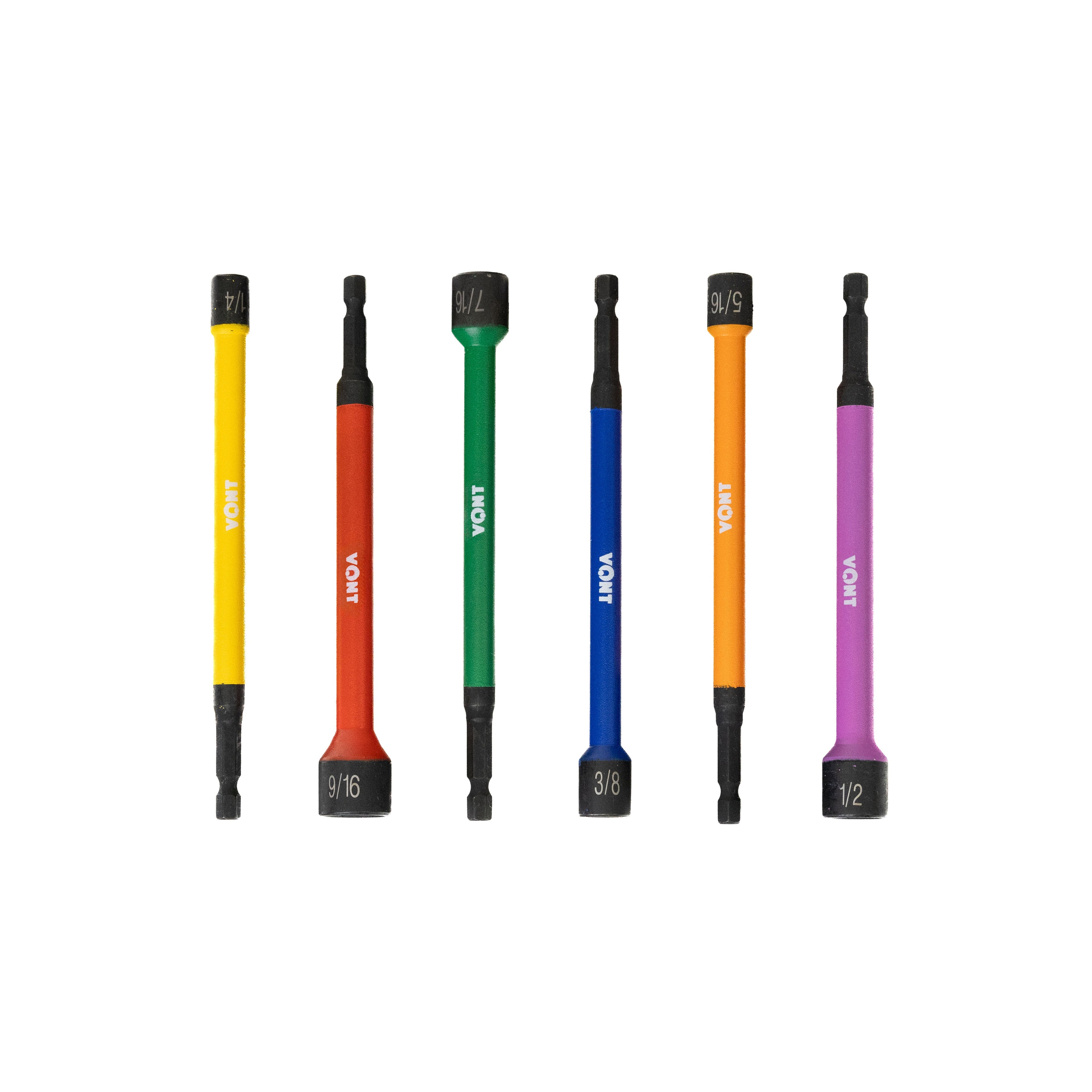 6 in. Imperial Colour Coded Magnetic Nut Setter Set (6-Pieces)