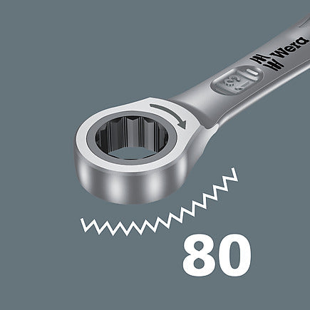 8-Piece Imperial Ratcheting Combination Wrench Set with Color-Coded Grip